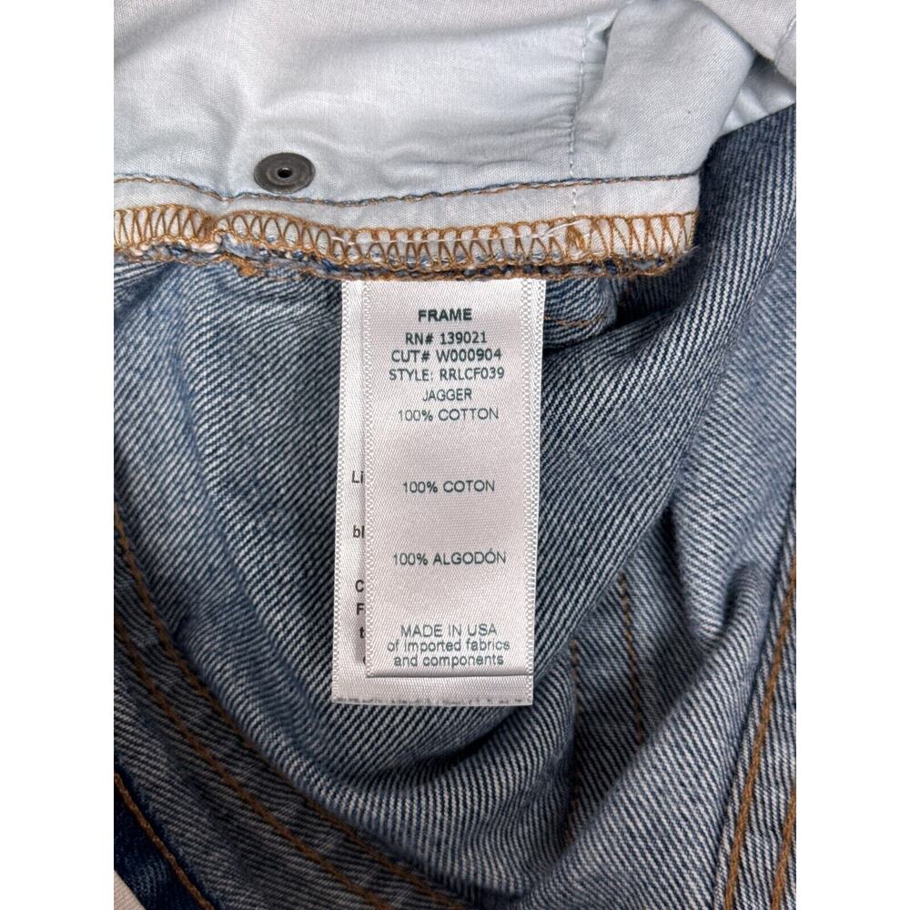 Frame Jeans Womens Re-Release Rigid Le Cropped Flare Jagger Sz 26 - Picture 10 of 11